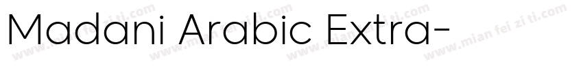 Madani Arabic Extra字体转换